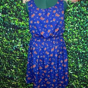 ASOS Curve Blue Floral Dress